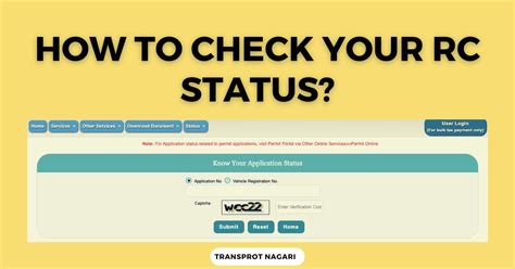 rto rc application status